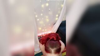 Hottie Aussiejess blowing her vibrator