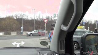 Matured blonde mom with loosed boobs have sex into the vehicle with stranger