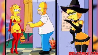 Halloween night with sex - The Simptoons