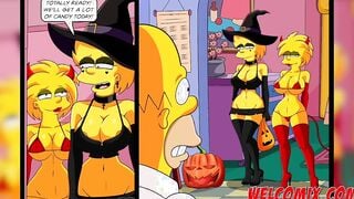 Halloween night with sex - The Simptoons
