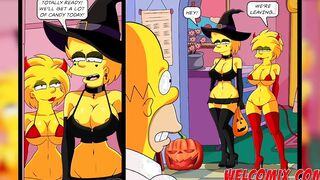 Halloween night with sex - The Simptoons