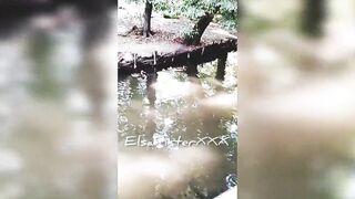 Flashing into outdoor, city park, no lingerie. ElsaRixterXXX