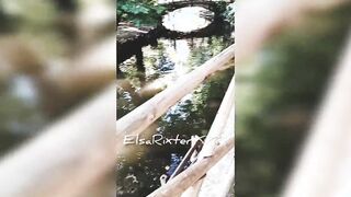 Flashing into outdoor, city park, no lingerie. ElsaRixterXXX