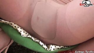 Outside Tights barely legal pounded with cum inside mouth – pov