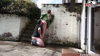 Outside Tights barely legal pounded with cum inside mouth – pov