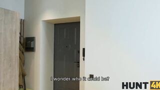 HUNT4K. Lucky bro manages to fucked blonde