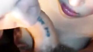 Two GFs and a Guy: Amateur Facial Bukkake
