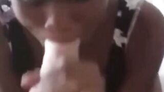 African Princess Pleasures a Huge White Cock Hoe 2