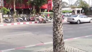 Chubby Thai amateur 19 yo hooker point of view oral sex and hardcore fucking