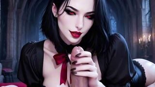 Big ass dark gothic babe slammed in all positions - 3D Porn