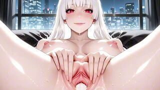 Busty beautiful CEO drilled in penthouse office
