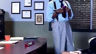A captivating detective desires a ebony male member five