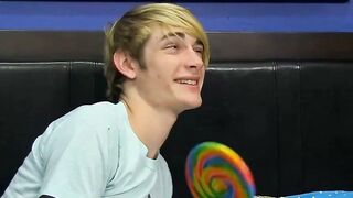 Preston Andrews helps Austin Tyler with his birthday gift
