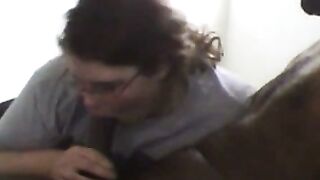 BBW Autumn's Interracial Blowjob