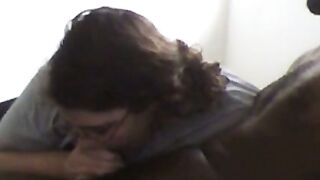 BBW Autumn's Interracial Blowjob