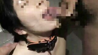 Japanese New Wife Collared and Forced to Suck Cock in BDSM Training