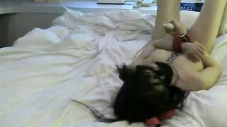Japanese Wife Chained and Forced to Suck Cock in Hardcore BDSM Training