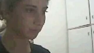Amateur Arab Girl With Huge Tits Squeezing Boobs On Webcam