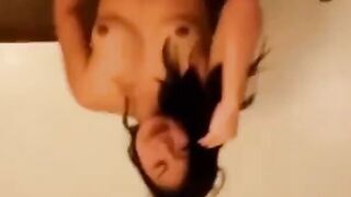 Pretty Asian Girl Covered in Cum