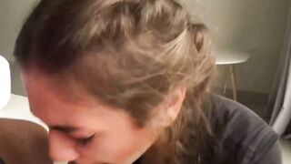 Amateur Girl Deepthroats Young Guy On Camera