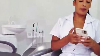 Horny Asian Dentist Fucks Young Patient in Clinic Chair