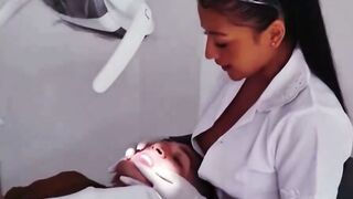 Horny Asian Dentist Fucks Young Patient in Clinic Chair
