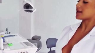 Horny Asian Dentist Fucks Young Patient in Clinic Chair