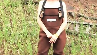 Big-Titted Country Lady Gives Outdoor Delight