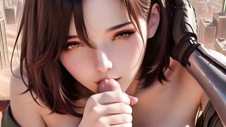 Cyber desert hot with huge boobeds gets banged under blazing sun