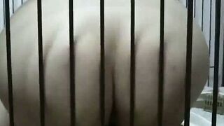 Japanese Bride Bound in Cage for Hardcore BDSM Slavery