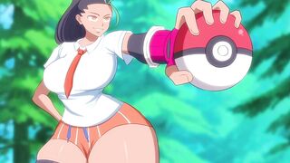 Pokemon waifu gets her gigantic ass wrecked in the forest