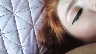 Redhead Teen Sucks Cock POV | Deepthroat Anal Sex