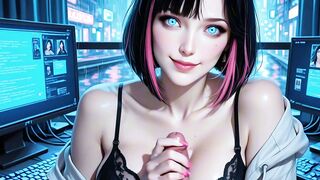 Gamer hottie choked on cock wild POV & creamed from head to toe