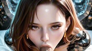 Busty AI Cyborg Deepthroats You In 3D Hentai POV Creampie