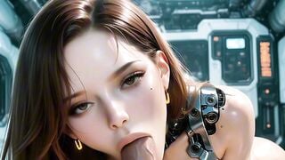 Busty AI Cyborg Deepthroats You In 3D Hentai POV Creampie