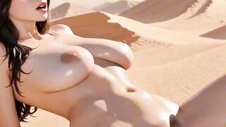 Sand queen rides cock deep tight pussy creamed pov blast