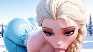 Ready to see Elsa bouncing on cock like a snow bunny in heat?