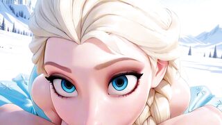 Ready to see Elsa bouncing on cock like a snow bunny in heat?