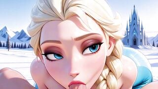 Ready to see Elsa bouncing on cock like a snow bunny in heat?