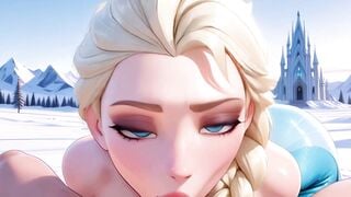 Ready to watch Elsa bouncing on penis like a snow bunny into heat?
