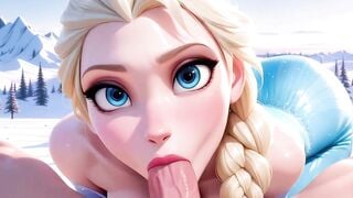 Ready to watch Elsa bouncing on penis like a snow bunny into heat?