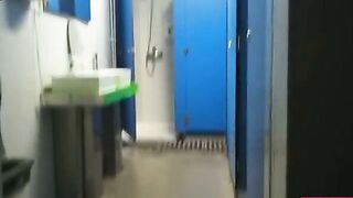 Big Cock Fucking in Public Locker Room