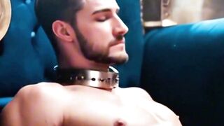 Andrew Jackson deepthroats Leo Varnier then takes Sam Dicky raw on velvet