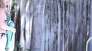 Huge breasted cougar catches step step son checking out - krissy lynn five