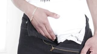 Handsome Joy Panama Grind His Booty While Stroking His Long Dick!