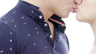Petite Blonde Alina K Bends Over For Raw Deep Throat And Face Cum