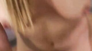Blonde Stepdaughter Seduces Stepfather On Couch With Tight Black Dress