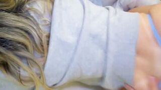 Stepbro Sucks Teen Pussy & Creampie Swallow No Condom POV