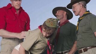 JESUS CHRIST! Scout boy gets what he fucking deserves! Oliver Lamb gangbanged!