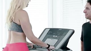 Long Butt Blonde Married Woman Seduces Her Hunk Personal Coach During Workout 8
